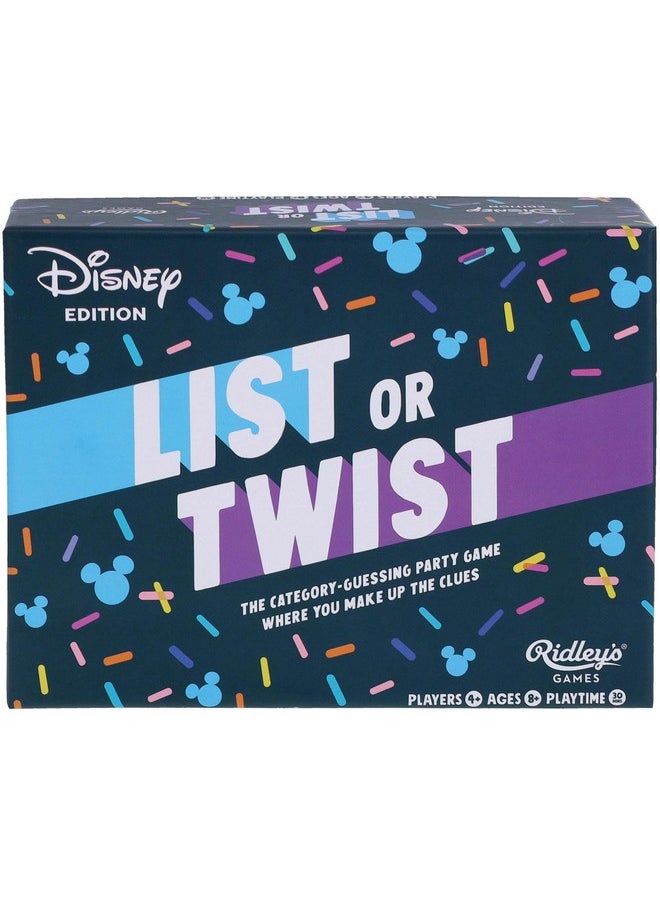RIDLEY'S GAMES Ridley's Games: List or Twist -Disney Edition | The Category-Guessing Party Game Where You Make Up The Clues | Great for Disney Fans | Ages 8+, 4+ Players, 30-Minute Playtime  - Image 4