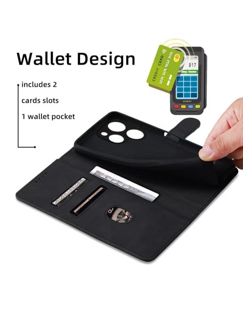 X-level Tecno Spark 10 Pro Case Cover Soft Quality Leather Flip Folio Wallet with Card Slots Holder Stand Back Cover Drop-Proof Shock-Proof Protective Cell Phone Back Accessories Protection  - Image 3