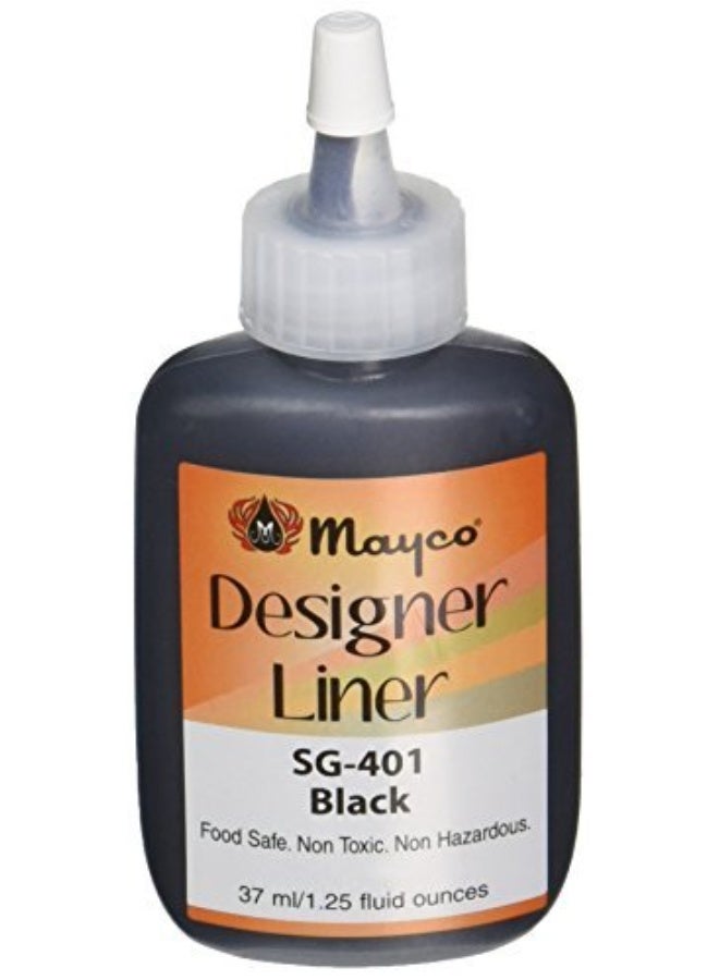 Mayco Designer Liner, Black, 1.25 Ounces - Image 1