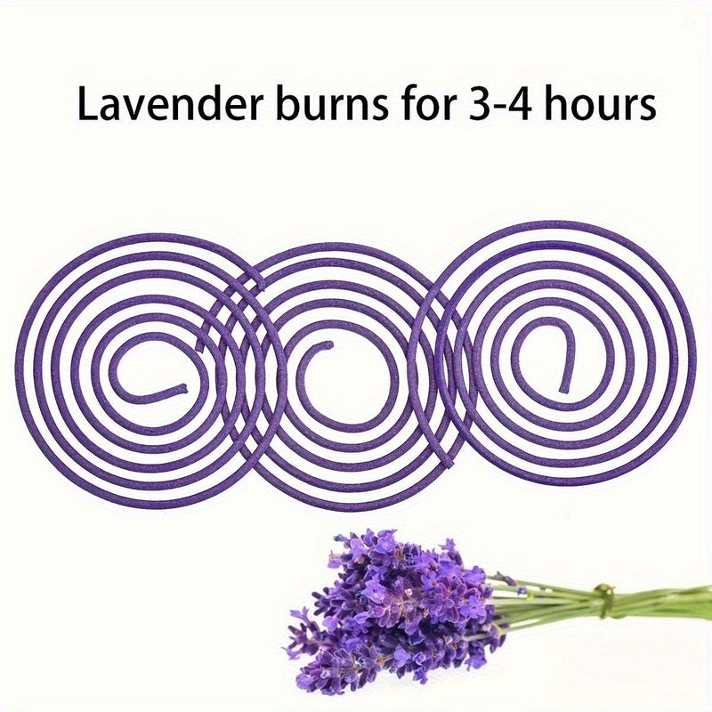 Natural Lavender Coil Incense 40 Pieces Soothing Aroma Calm Space - Image 5