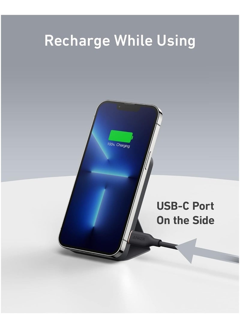 ريبنيو شاحن بطارية مغناطيسي 622 (Mag Go)، شاحن محمول لاسلكي مغناطيسي قابل للطي بقدرة 5000 مللي أمبير في الساعة ومنفذ USB-C للهواتف الذكية - Image 3