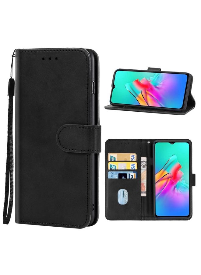 HuHa - Case Cover For Leather Phone Case For Infinix Smart 5 / Hot 10 Lite X657(Black) - Image 1