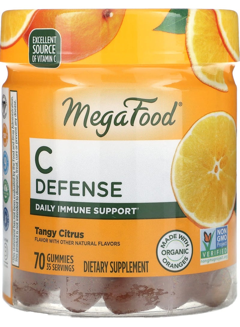 MegaFood سي دفاع، حمضيات لاذعة، 70 حبة جيلاتينية