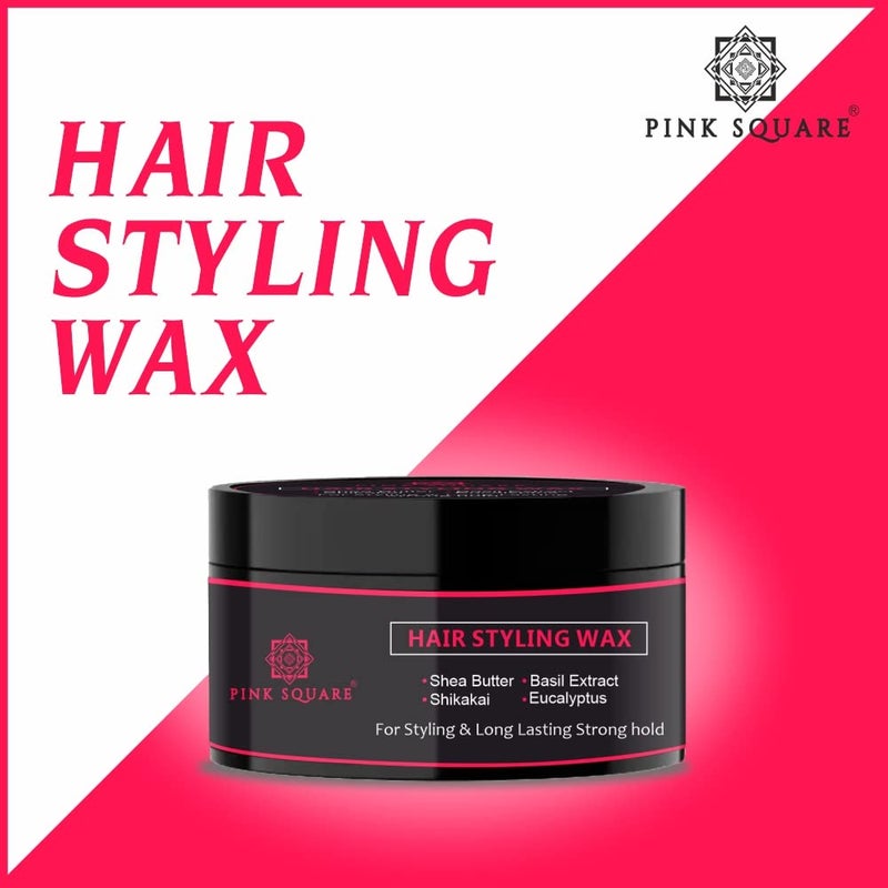 Pink Square Hair Wax for Men  Matte Finish  Hair Style Shine  Extra Strong Hold Styling Hair Wax Pack of 4 of 50 grams200 grams - Image 2