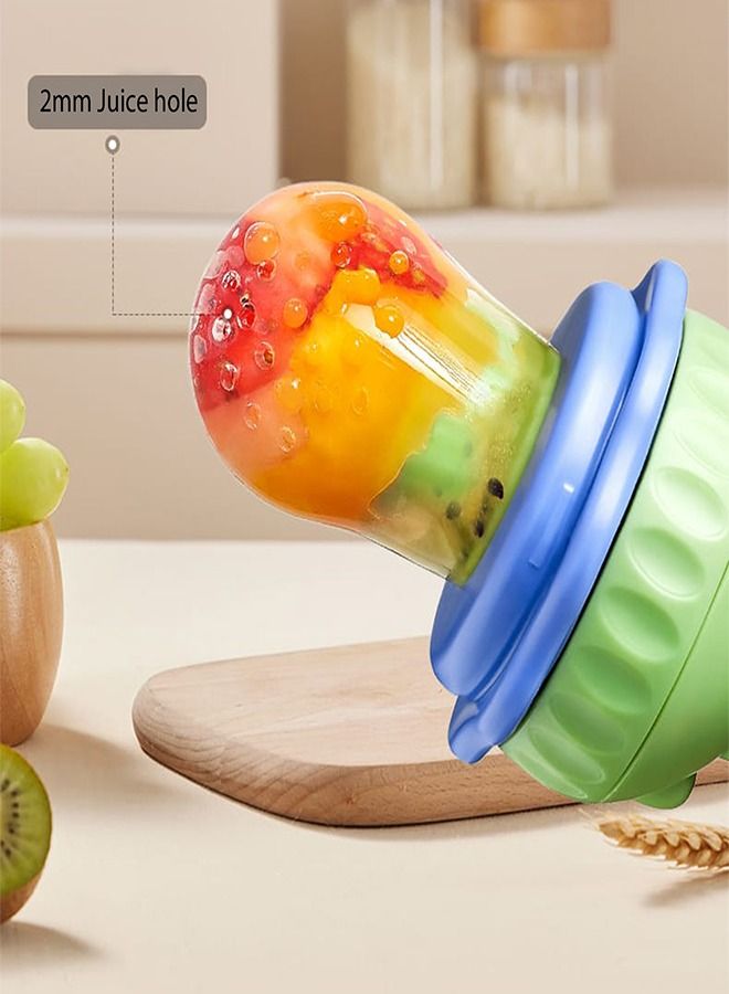 Baby Food Fruit Feeder Teething Pacifier with 3 Pieces Replacement Silicone - Image 2
