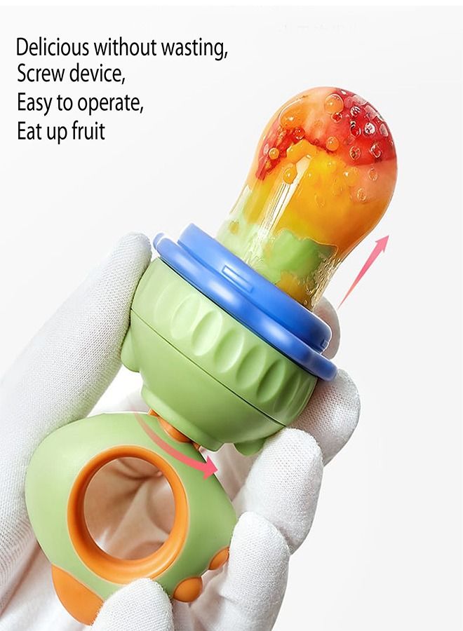 Baby Food Fruit Feeder Teething Pacifier with 3 Pieces Replacement Silicone - Image 5