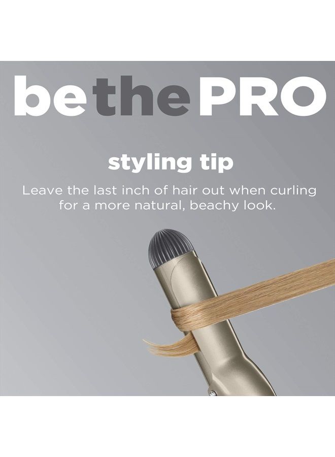 CONAIR INFINITIPRO BY CONAIR مكواة تجعيد سيراميك تورمالين 1 1/2 بوصة، أسطوانة 1 ½ بوصة تنتج Waves ناعمة - للاستخدام على الشعر المتوسط والطويل - Image 4