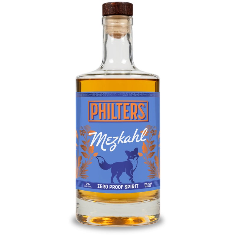 Philters Non-Alcoholic Mezkahl, Zero Proof Mezcal Spirit, Alternative Drink Made in USA, All Natural Flavors, 25 Fl Oz - Image 1