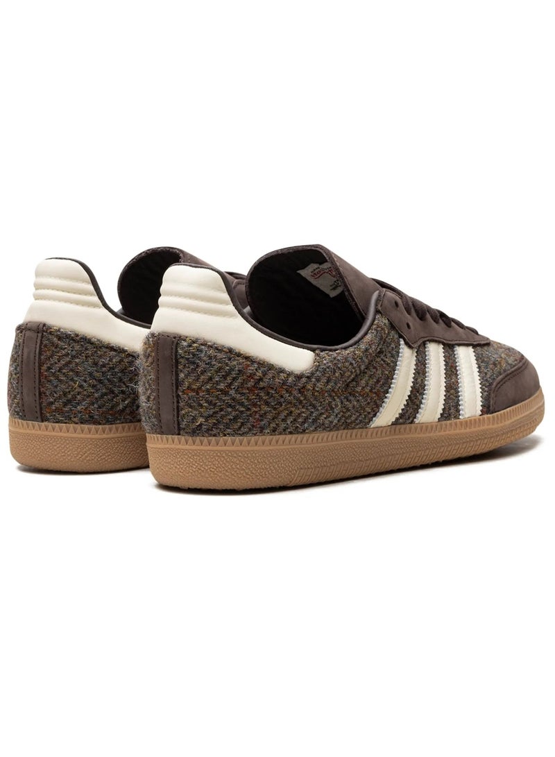 Adidas Adidas Samba OG Tweed Pack Sneakers for Men & Women – Dark Brown/Beige | Nubuck Leather & Suede Panelling | Rubber Sole | 3-Stripes Logo - Image 3