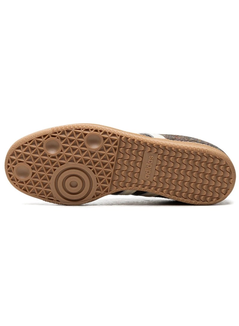 Adidas Adidas Samba OG Tweed Pack Sneakers for Men & Women – Dark Brown/Beige | Nubuck Leather & Suede Panelling | Rubber Sole | 3-Stripes Logo - Image 5