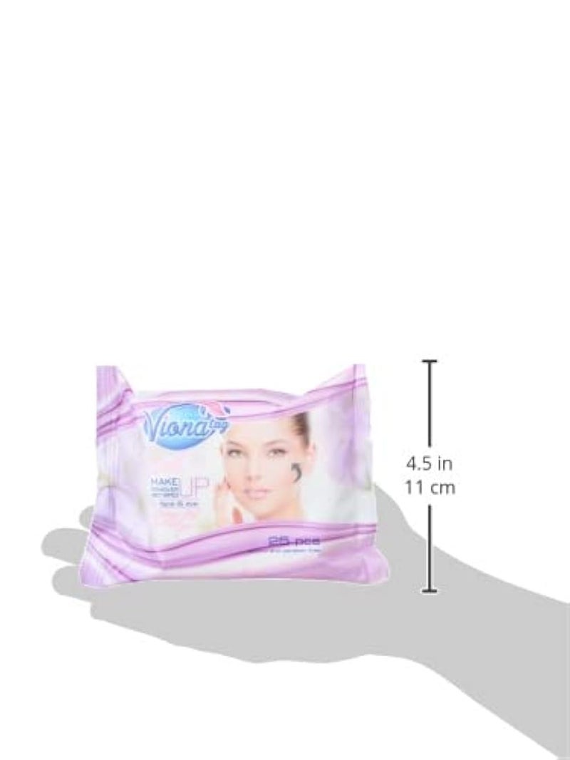 Viona make up remover wipes - 25 wipes - Image 3
