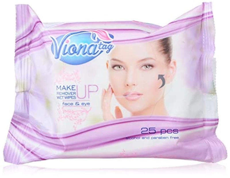 Viona make up remover wipes - 25 wipes - Image 1