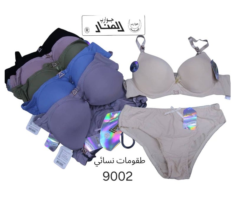 المنار طقومات نسائي انيقه ومريحه (6قطعه سنتيانه+6 قطعه كلسون) - Image 1