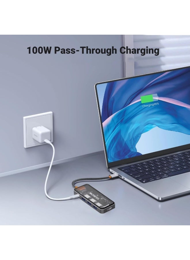 Mowsil 5-in-1 USB C Hub Multiport Adapter, 4K@60Hz - Image 2