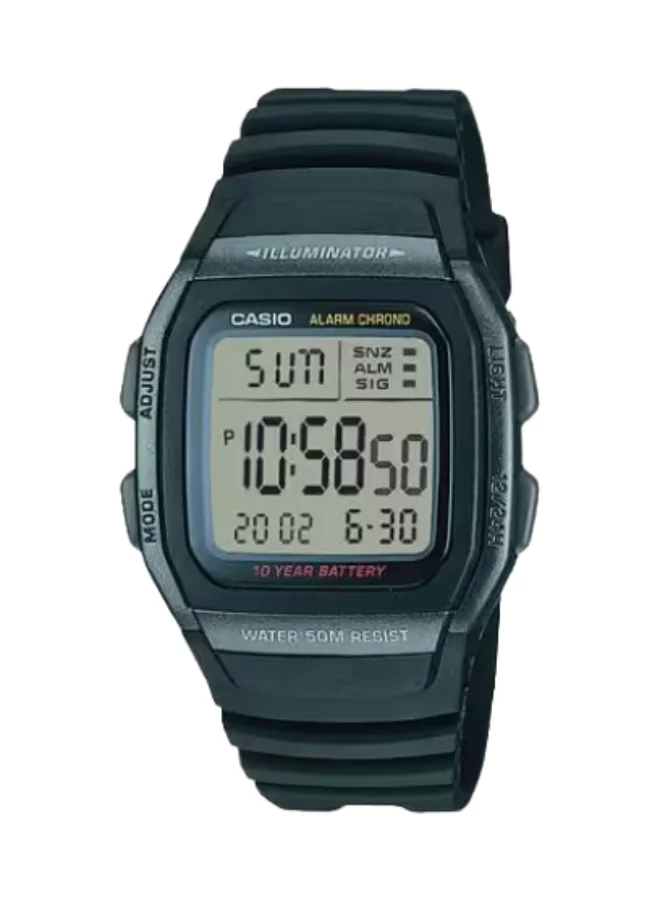 CASIO Men's Stainless Steel Analog Watch W-96H-1BVDF - 35 mm