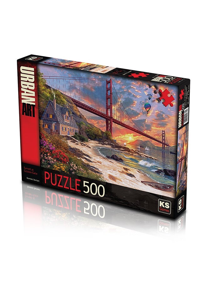 CubicFun KS Games - Sunset at Golden Gate 500 Pieces - 11374 