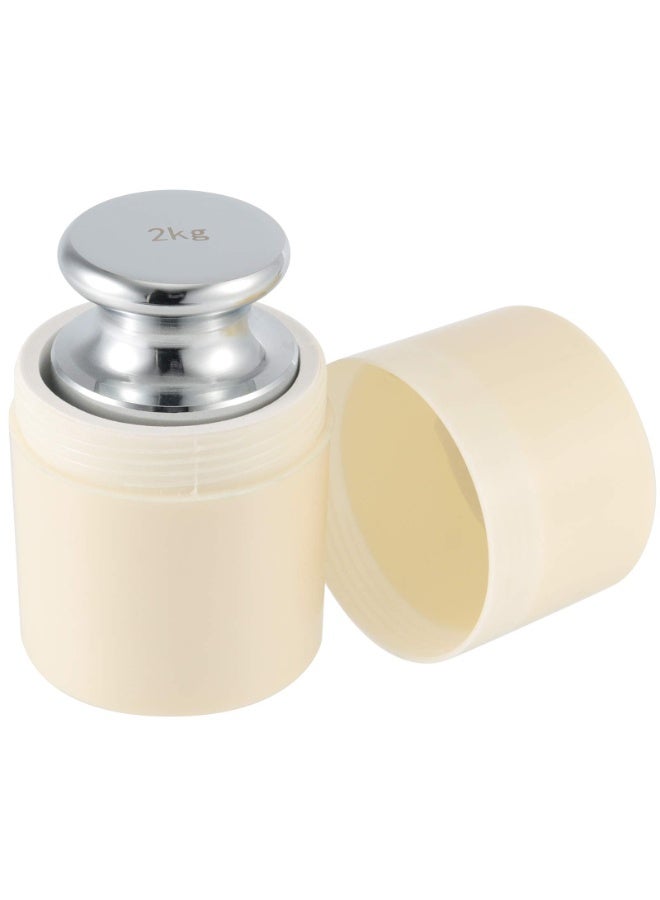 RSG وزن المعايرة RSG 2000 جرام، فئة M1 وزن معايرة عالي الدقة لميزان رقمي، فولاذ دقيق، تشطيب كروم، فضي - Image 3