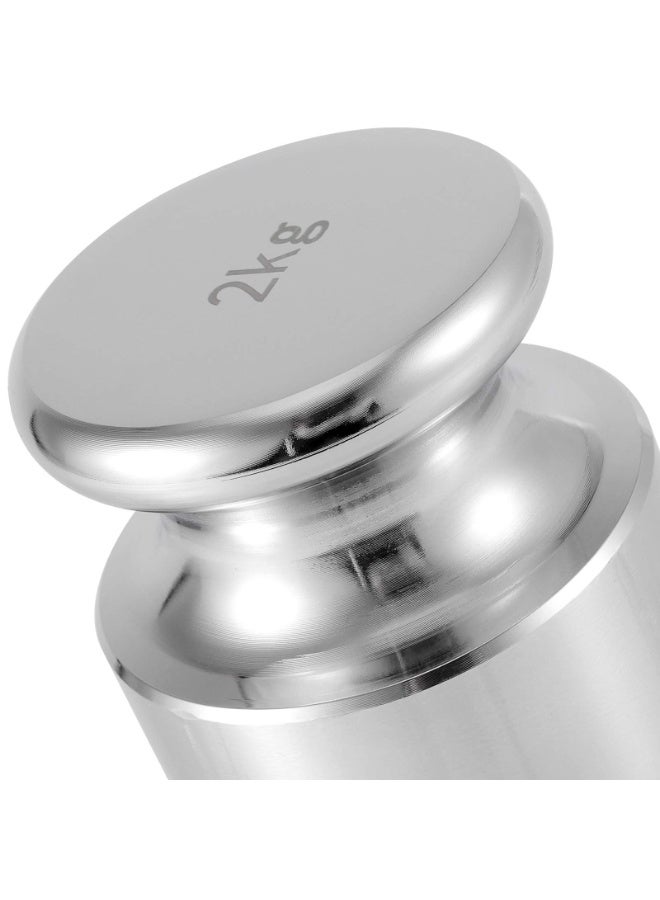 RSG وزن المعايرة RSG 2000 جرام، فئة M1 وزن معايرة عالي الدقة لميزان رقمي، فولاذ دقيق، تشطيب كروم، فضي - Image 4