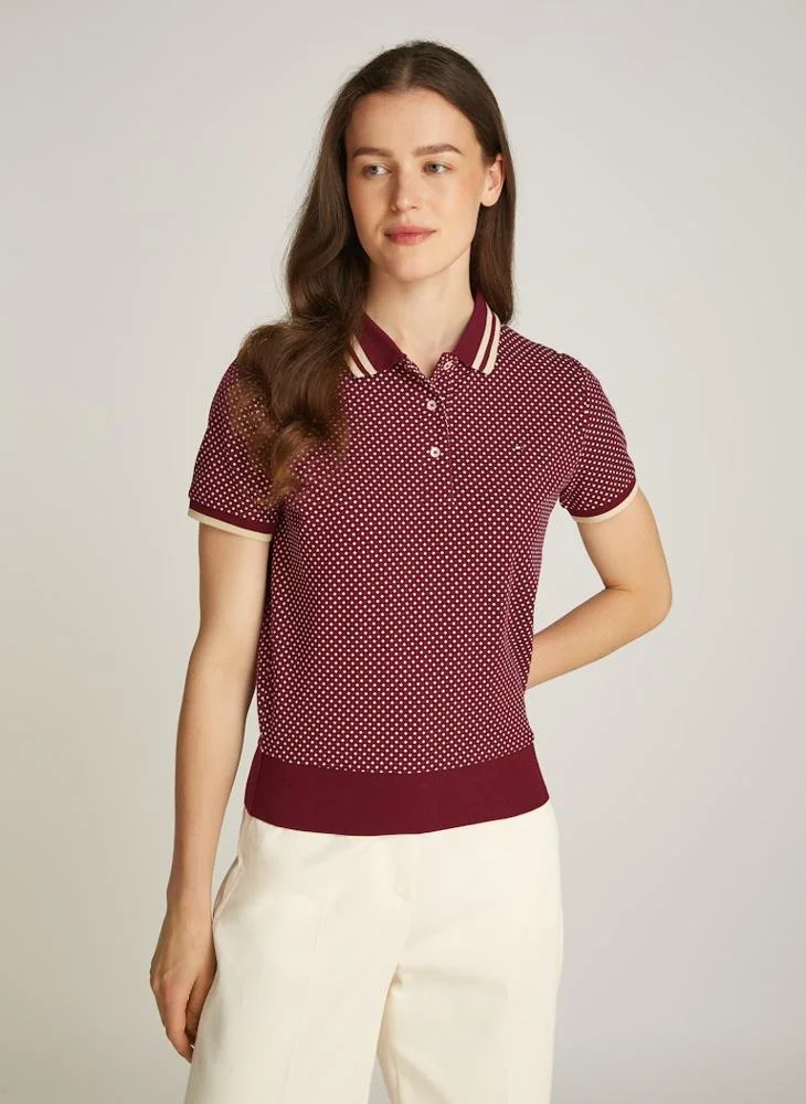 تومي هيلفيغر Logo Detail Polo T-Shirt