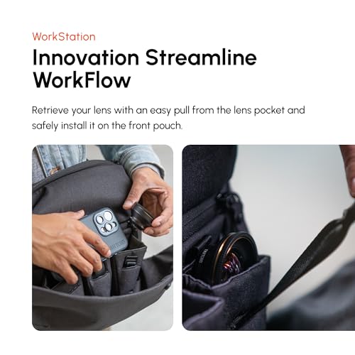 ShiftCam WorkFlow Sling Bag | Ultra-Functional Mobile Photography Sling with Magnetic Phone Mount, Lens Storage, and Quick Access | Streamline Your Workflow (SlingL (7L)) - Image 5