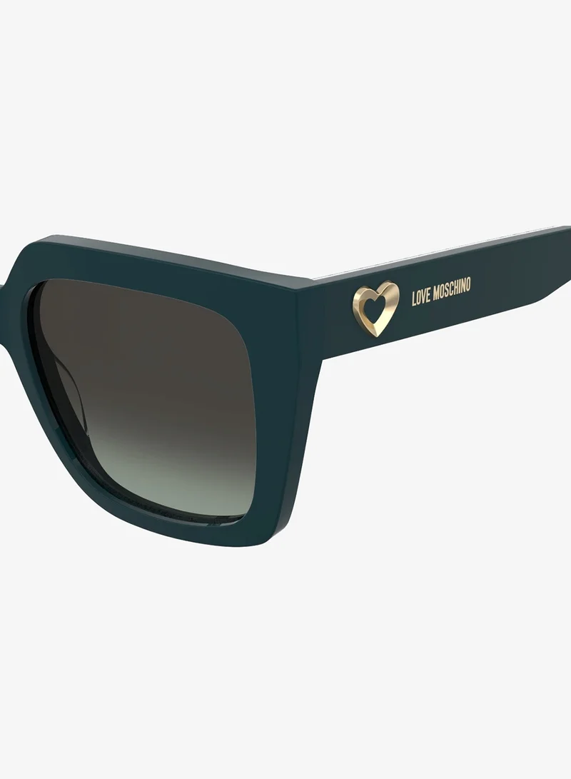 Love Moschino  MOSCHINO LOVE MOL099/S Sunglasses Green Square  | Best Price UAE