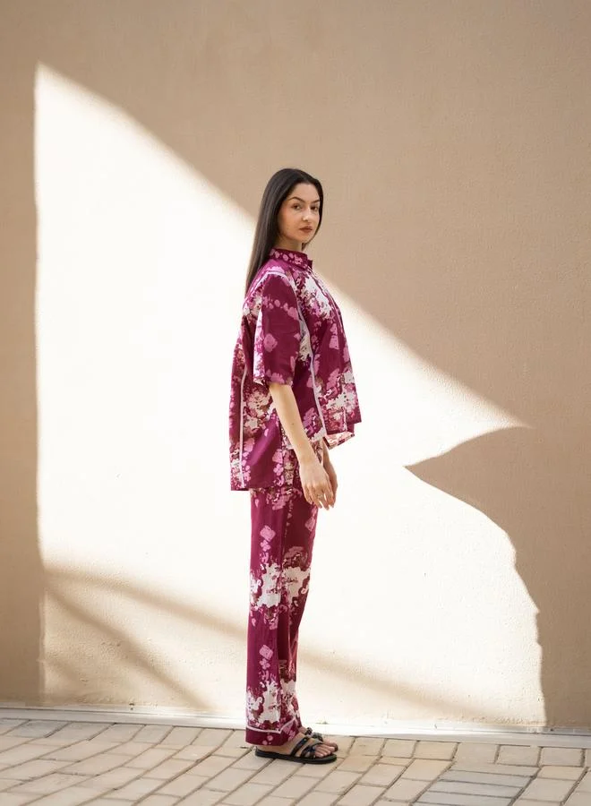 sanskrutihomes Sanskrutihomes Pure Cotton Printed Top and Pyjama Set