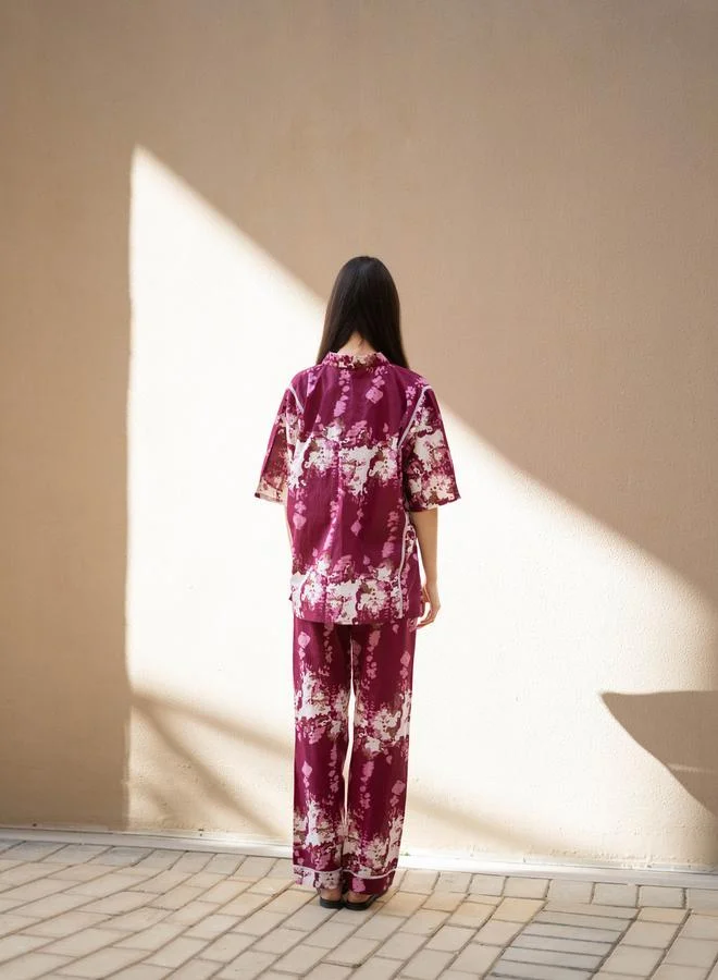 sanskrutihomes Sanskrutihomes Pure Cotton Printed Top and Pyjama Set