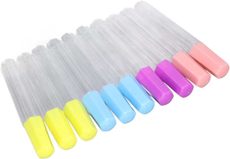 Julihai Transparent Sewing Needle Tubes 10 Pieces Durable Plastic Wide Application Needle Storage Containers for Craft Lovers - Image 1