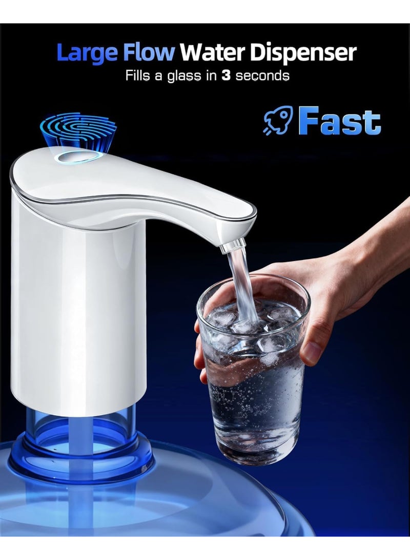 Redsack Modern Electric Water Bottle Dispenser, Automatic, Portable, White, USB-C - Image 2
