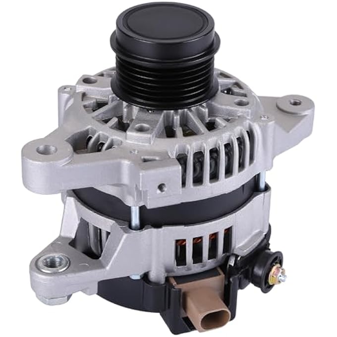 Hiolpen Alternator Replacement Compatible with for Toyota Corolla 1.8L 2014-2019 L4 12V 120A 6-Groove Decoupler Pulley Clockwise 27060-0T230 FG12T050 Alternator - Image 1
