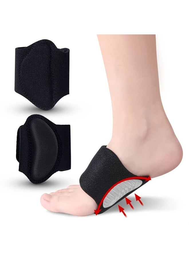 1pair Compression Arch Support Brace for Men&Women-For Flat Feet High Arches Fallen Arches Heel Fatigue-Unisex - Image 1