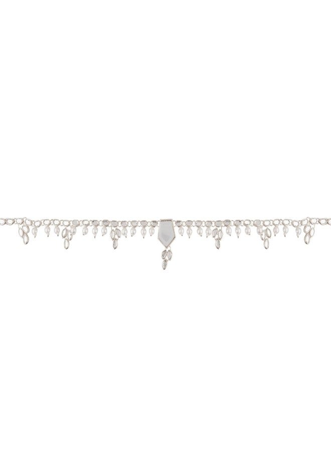 Efulgenz Indian Jewelry for Women Waist Chain Boho Retro Faux Kundan Crystal Kamarbandh Waist Belt Belly Chain Beach Body Jewelry Costume Accessories - Image 5