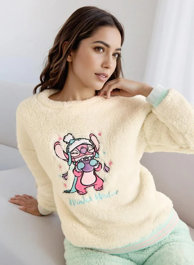 سبلاش فيڤ Pyjama Set Stitch Embroidered T-shirt & Trousers