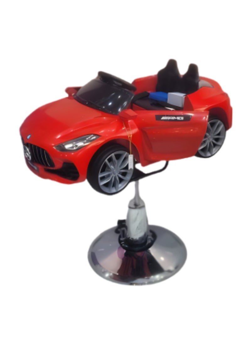 Vintage Playful Car Design: A fun, car-shaped chair that keeps kids entertained and comfortable during haircuts.  - Image 1
