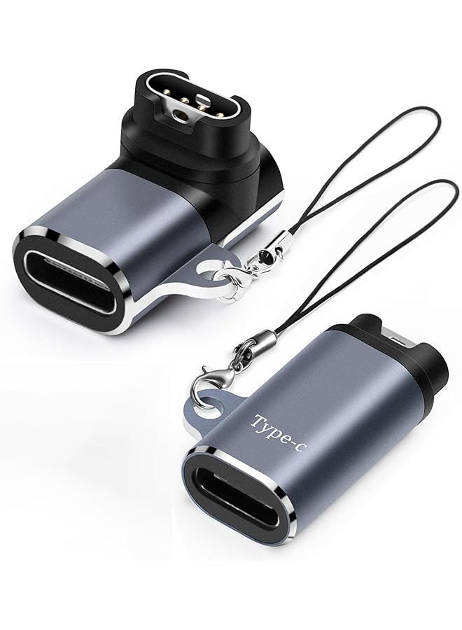 erorex 8 Pin Adapter 90 Degrees 2 Pack Compatible With Garmin Fenix 7 7S 7X 6S 6 6X 5S 5 5X Instinct 1 2 2S Tide Tactical Forerunner Vivomove Vivoactive Venu Series And More Jmcdq  - Image 1