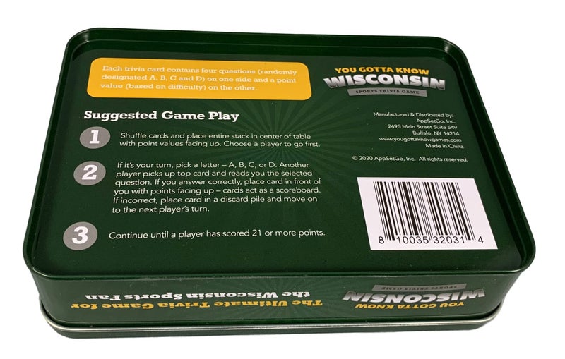You Gotta Know Wisconsin - Sports Trivia Game - Image 3