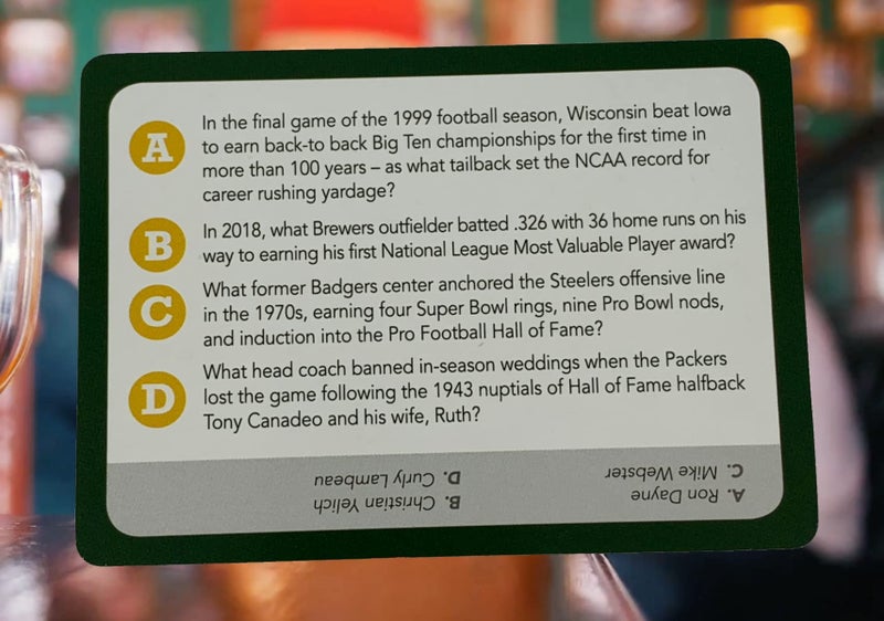 You Gotta Know Wisconsin - Sports Trivia Game - Image 5