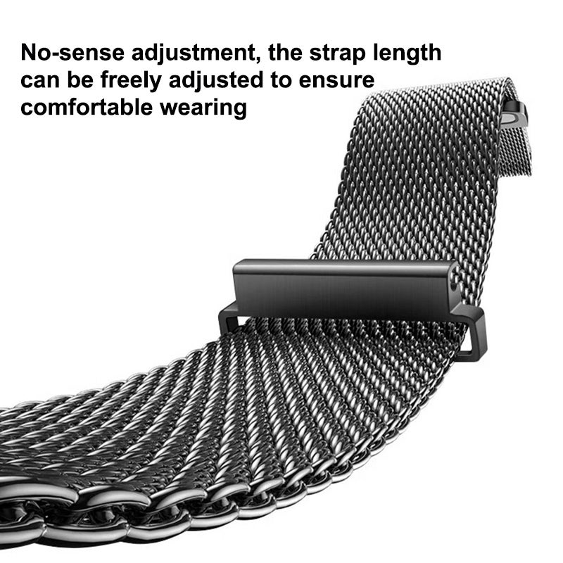 For Huawei Watch Gt5 41Mm Daul-Section Magnetic Milan Steel Mesh Watch Band(Rose Gold) - Image 4