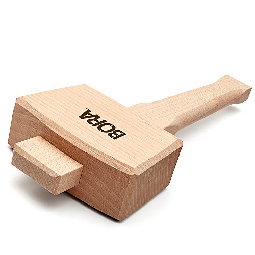 BORA Wooden Mallet 4 ½” Bora 540049, The Well-Balanced Beechwood Woodworking Mallet That’s Ideal for Solid, Damage-Free Striking - Image 2