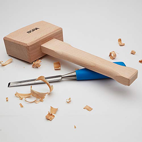 BORA Wooden Mallet 4 ½” Bora 540049, The Well-Balanced Beechwood Woodworking Mallet That’s Ideal for Solid, Damage-Free Striking - Image 5