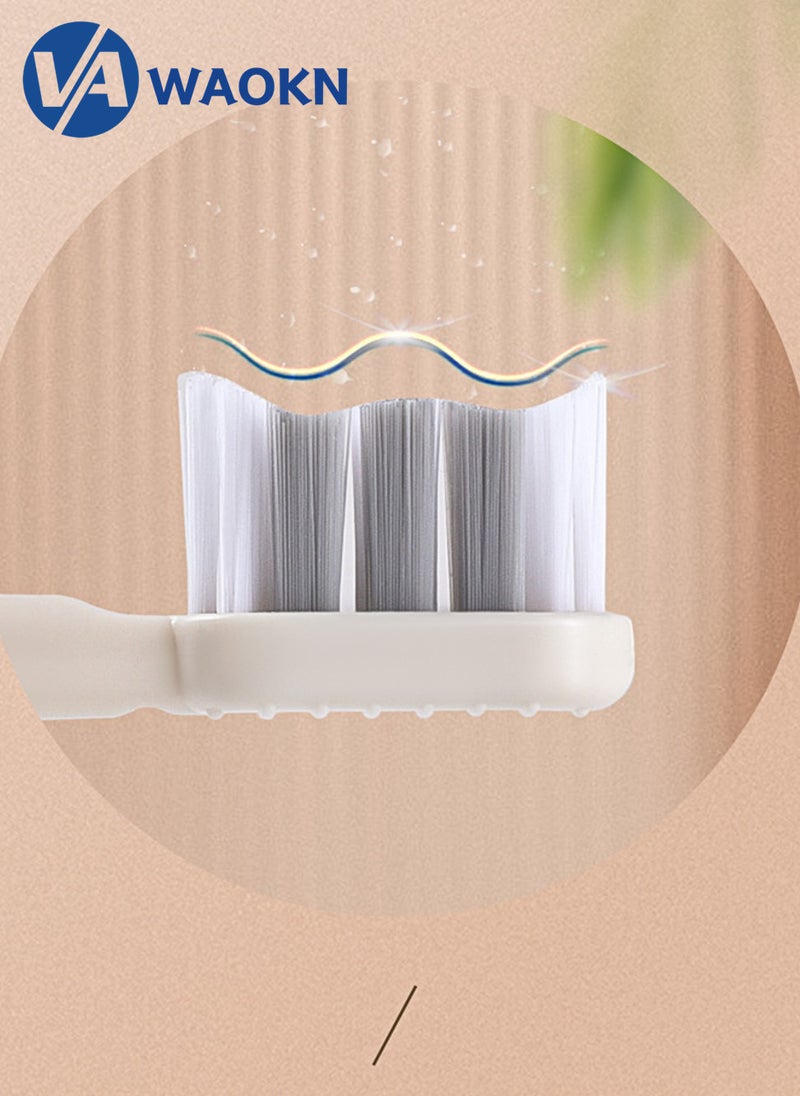 WAOKN - Rechargeable Sonic Electric Toothbrush High-frequency Vibration IPX8 Waterproof Power Toothbrush 5 Modes Adjustable and Smart Electric Toothbrush with 4 Detachable Brush Heads and 1 Wall Hanging Box - Image 1