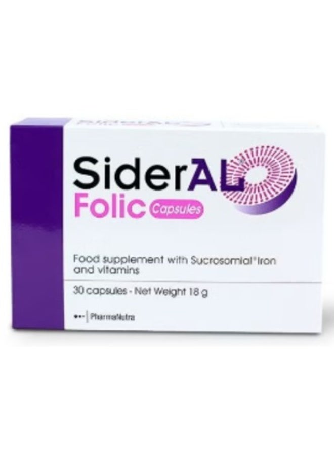Sideral Folic Capsules 30’s | Iron & Folic Acid Supplement for Energy & Blood Health - Image 2