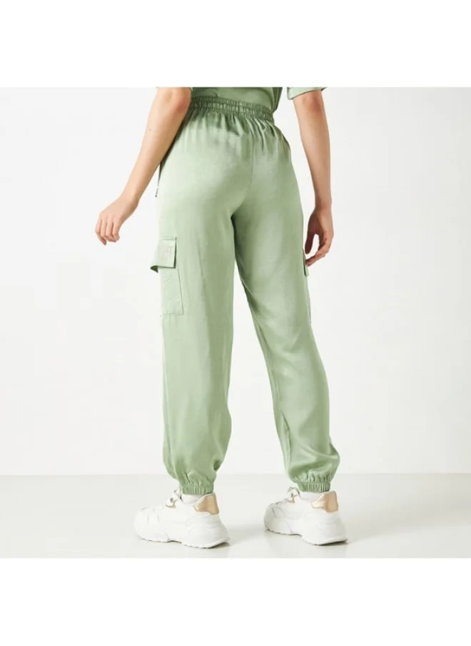 SP Characters Fruit Basket Embellished Cargo Joggers with Drawstring Closure