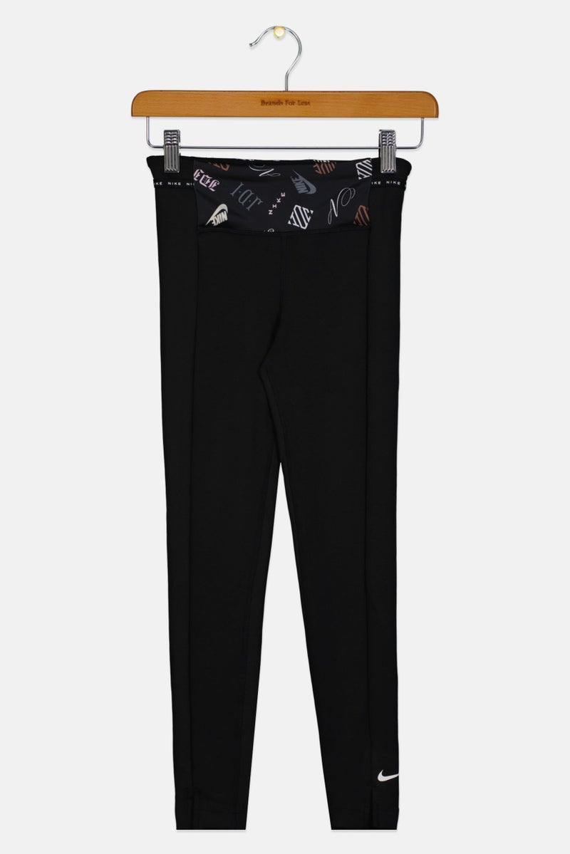 Nike Kids Girl Tight Fit Training Legging, Black - Image 1
