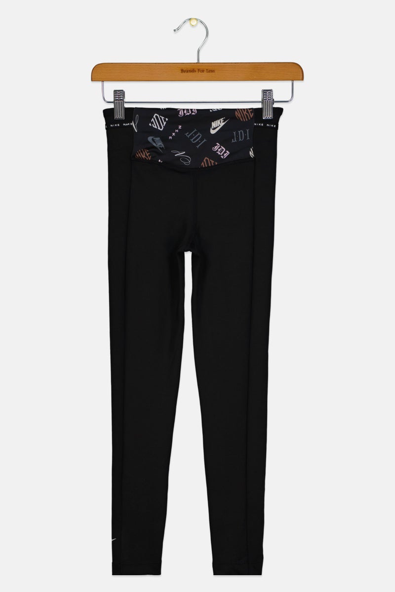 Nike Kids Girl Tight Fit Training Legging, Black - Image 2