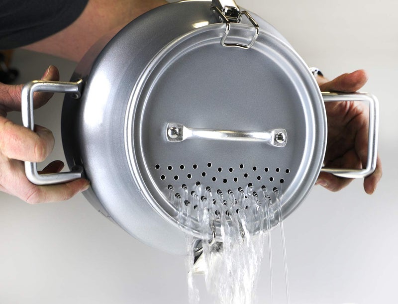 CanCooker Inc. SL-1080 Strainer Lid, One Size, Brushed Aluminum - Image 4