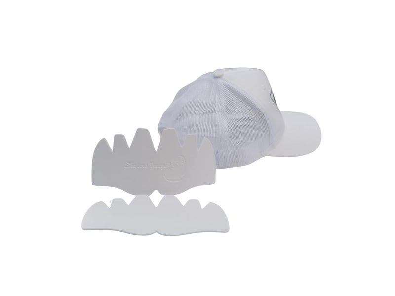 Shapers Image 3-pcs White EVA Foam Mesh Cap Shaper Inserts for Trucker Mesh Caps, Washable Reusable Netback Liner Support - Image 2