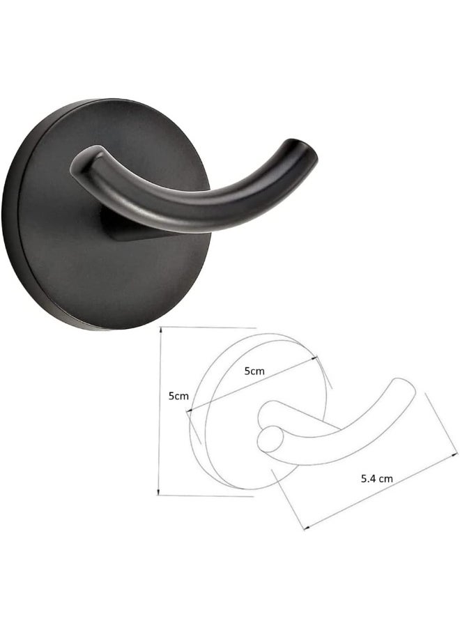 Biella Biellaâ„¢ Matte Black Towel Hooks Single Robe Hook Wall Mounted Holder for Bathroom, Kitchen, Bedroom Towel Hangers etcâ€¦  - Image 2