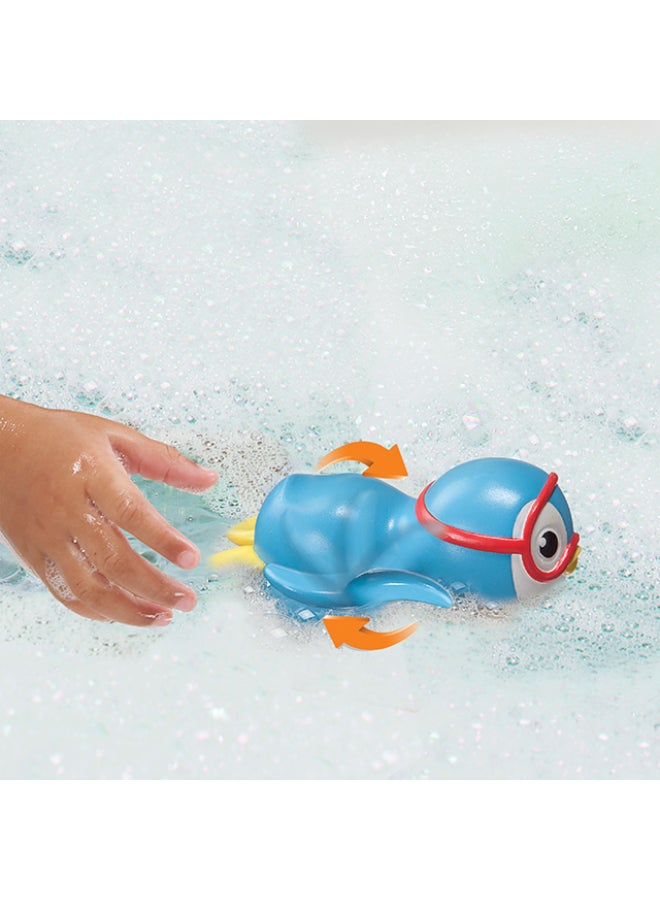 Munchkin Swimming Penguin 9M+ Wind Up Baby Bath Toy Floating Penguin Water Play Toy - Image 3