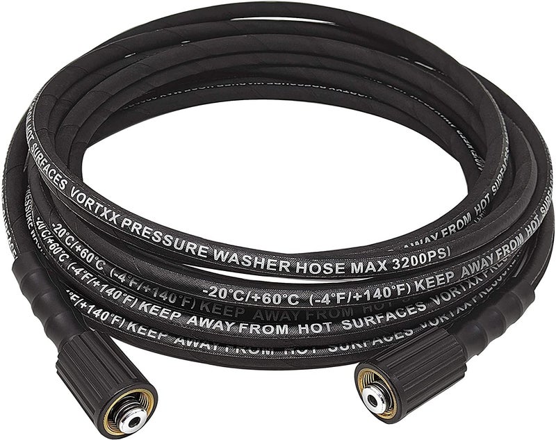 MLD WPH1913 High Pressure Washer Hose Cord Pipe Car Wash Hose Water Cleaning Extension Hose Compatible with Pioneer JPT STARQ REQTECH Size10 Meter Color Black - Image 1
